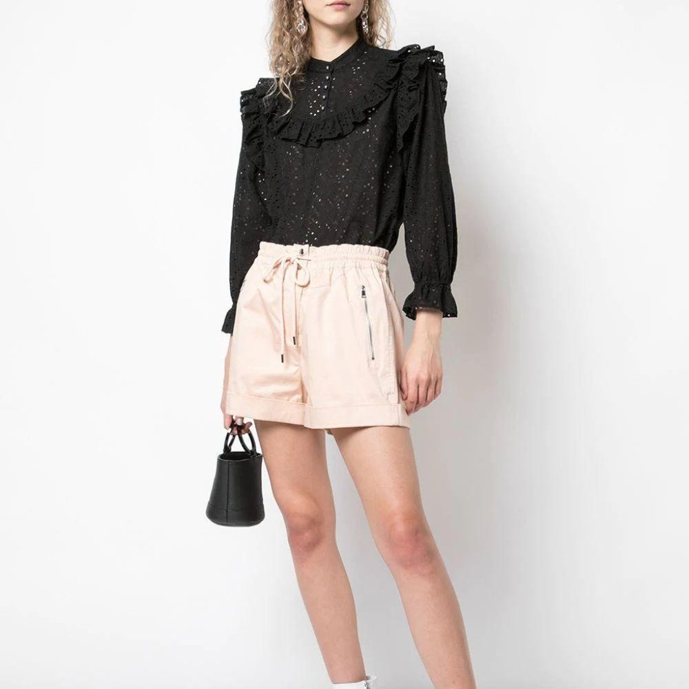 Robert Rodriguez Scarlett Black Eyelet Top